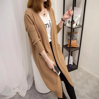 Ženski pulover Ženski kaput Proljeće Jesen Zima Korejski široki pleteni gornji dio Ženski dugi džemperi Ženski džemperi Modni gornji dijelovi