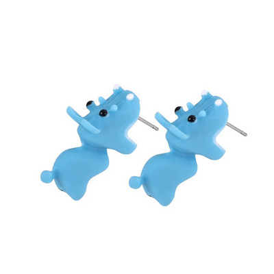 1 Pāris Auss ļipiņas Dzīvnieku koduma auskari Sievietēm multfilma Haizivju dinozauru sveķu auskari Ausu kniedes kodums meitenēm auskari dārgakmeņu dāvana