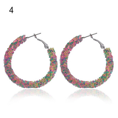 Jauni 1 pāris ģeometriski apļveida apaļi auskari sievietēm Brincos kubiskā cirkonija savīti auskari zelta krāsā ballītes rotaslietas dāvana