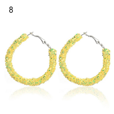 Jauni 1 pāris ģeometriski apļveida apaļi auskari sievietēm Brincos kubiskā cirkonija savīti auskari zelta krāsā ballītes rotaslietas dāvana