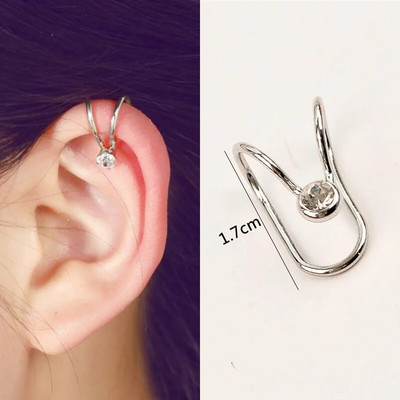 Korėjos mados drugelio ausų rankogaliai be auskarų, putojantis cirkonis, moteriški auskarai, vestuvių vakarėlio papuošalai, ausų segtukai