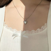 1 gab. Maza, iegravēta sirds foto rāmis kulonu kaklarota mīlestības sirds piekariņi peldošas medaljona kaklarotas sieviešu meiteņu piemiņas rotaslietas