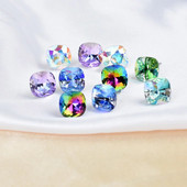 Moderni minimālisma krāsaini kvadrātveida kristāla auskari sievietēm ģeometriski rotaslietas sieviešu kāzu ballītes dāvanas Boucle D'Oreille