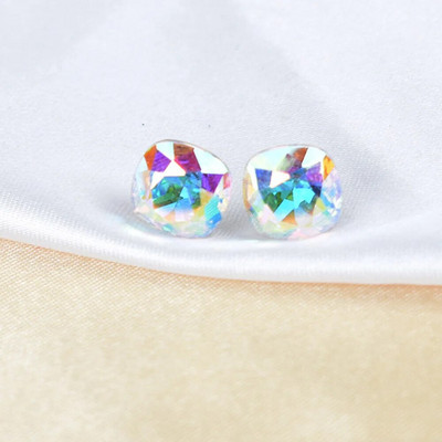 Moderni minimālisma krāsaini kvadrātveida kristāla auskari sievietēm ģeometriski rotaslietas sieviešu kāzu ballītes dāvanas Boucle D'Oreille