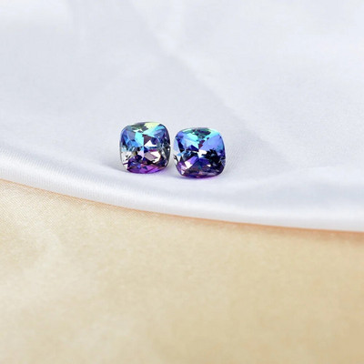 Moderni minimālisma krāsaini kvadrātveida kristāla auskari sievietēm ģeometriski rotaslietas sieviešu kāzu ballītes dāvanas Boucle D'Oreille