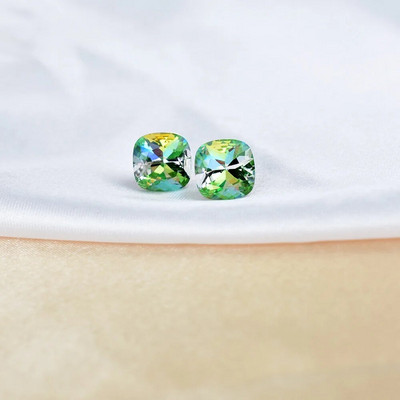 Moderni minimālisma krāsaini kvadrātveida kristāla auskari sievietēm ģeometriski rotaslietas sieviešu kāzu ballītes dāvanas Boucle D'Oreille