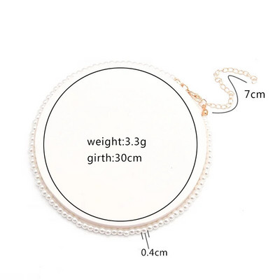 Κομψό Big White Imitation Pearl Beads Choker Chain Clavicle κολιέ Γυναικείο Κοσμήματα Γάμου 2021 Νέο