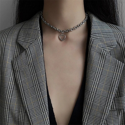 Tredny 2023 uus mood Kpop Beauty Head Coin Choker kaelakee kullavärvi kahekihiline keti ripats naistele ehted tüdrukule