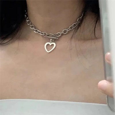 Tredny 2023 uus mood Kpop Beauty Head Coin Choker kaelakee kullavärvi kahekihiline keti ripats naistele ehted tüdrukule