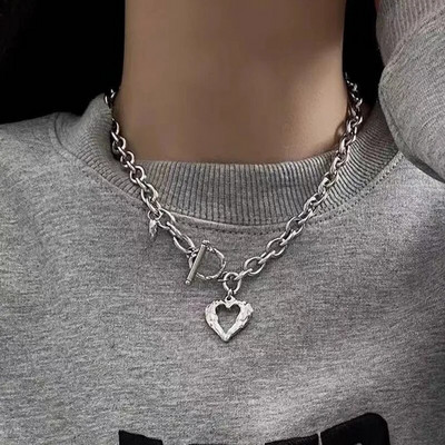 Tredny 2023 uus mood Kpop Beauty Head Coin Choker kaelakee kullavärvi kahekihiline keti ripats naistele ehted tüdrukule
