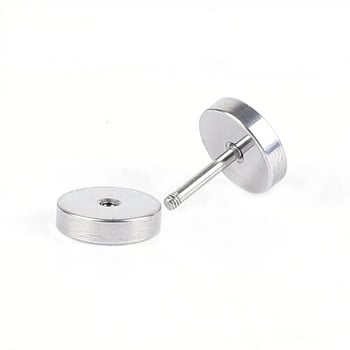 1 τμχ Punk Titanium Barbell Gothic Stud σκουλαρίκια για Άντρες Γυναικείες κοσμήματα σώματος με τρύπημα για πρόληψη αλλεργίας Brincos Bijoux