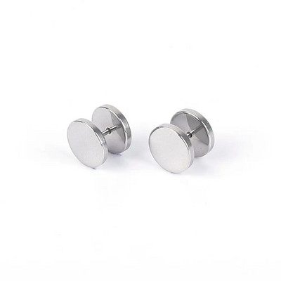 1 τμχ Punk Titanium Barbell Gothic Stud σκουλαρίκια για Άντρες Γυναικείες κοσμήματα σώματος με τρύπημα για πρόληψη αλλεργίας Brincos Bijoux