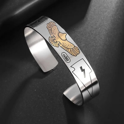 Ρετρό Ασημί Χρώμα Απλό Ρυθμιζόμενο Πλεκτό Βραχιόλι σε σχήμα C κατάλληλο για μοντέρνα casual κοσμήματα ανδρών και γυναικών