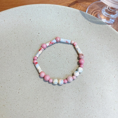 Vintage karkötő szél tiszta víz zöld utánzat jáde kalcedon nyitó Dingdang karkötő női csengő édes ékszer ajándék