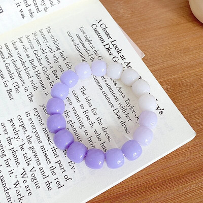 Vintage karkötő szél tiszta víz zöld utánzat jáde kalcedon nyitó Dingdang karkötő női csengő édes ékszer ajándék