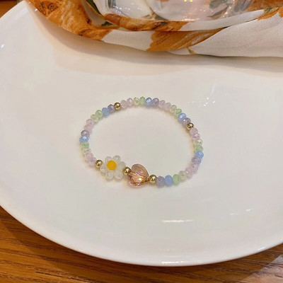 Vintage karkötő szél tiszta víz zöld utánzat jáde kalcedon nyitó Dingdang karkötő női csengő édes ékszer ajándék