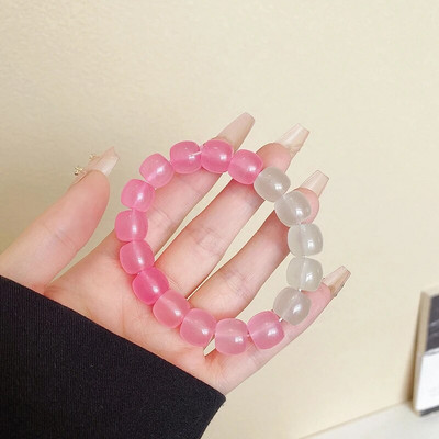 Vintage karkötő szél tiszta víz zöld utánzat jáde kalcedon nyitó Dingdang karkötő női csengő édes ékszer ajándék