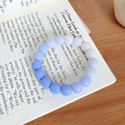 Vintage karkötő szél tiszta víz zöld utánzat jáde kalcedon nyitó Dingdang karkötő női csengő édes ékszer ajándék