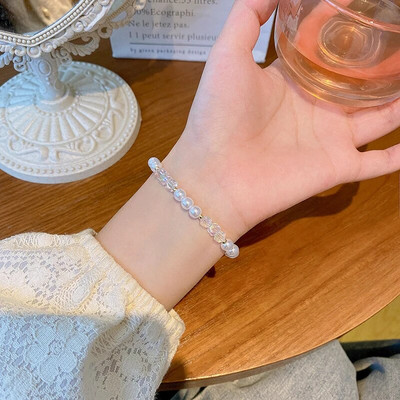 Vintage karkötő szél tiszta víz zöld utánzat jáde kalcedon nyitó Dingdang karkötő női csengő édes ékszer ajándék