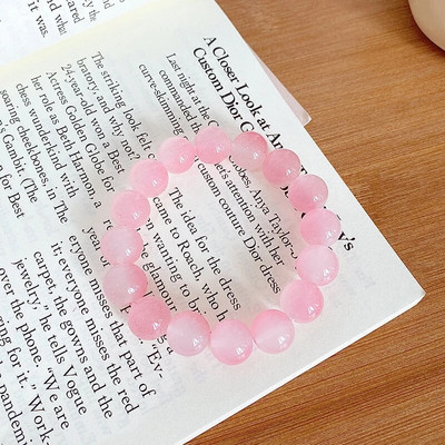 Vintage karkötő szél tiszta víz zöld utánzat jáde kalcedon nyitó Dingdang karkötő női csengő édes ékszer ajándék