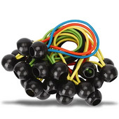 5 vnt Bungee Virvelė Ball Brezentas Drobė Brezentas Vėliavos stiebo kaklaraiščiai Laido galai Elastinės virvės nėriniai Fiksuotas valties stulpas Stovyklavimo palapinės priedai