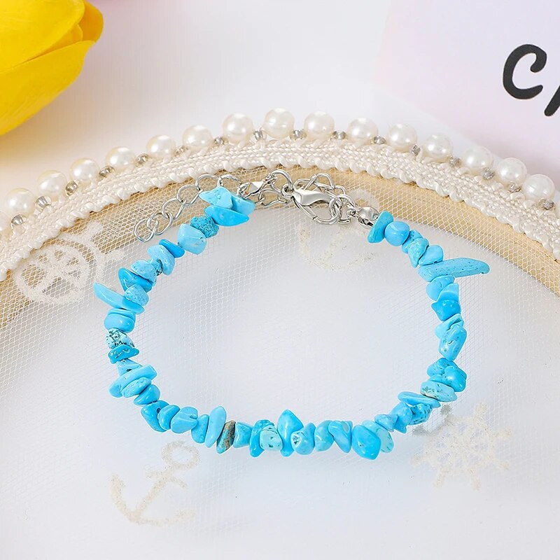 Neregulāras krāsas dabīgā kristāla akmens rokassprādze Sieviešu modes rotaslietas ballīte dzimšanas dienas dāvana draudzība pārim rokassprādzes komplekts