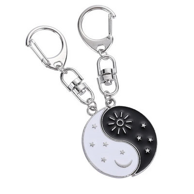 Kuum müük yin ja yang õmblussulam kaks kroonlehte kalad paar ripats kaelakee mood ehted aksessuaarid sünnipäevakingitus