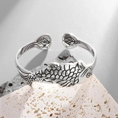 Klasisks retro dizains sudraba krāsas metāla savīti atvērta rokassprādze Vīriešu ikdienas personības riteņbraukšanas ballītes aksesuāri dāvana