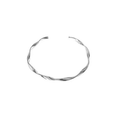 Klasisks retro dizains sudraba krāsas metāla savīti atvērta rokassprādze Vīriešu ikdienas personības riteņbraukšanas ballītes aksesuāri dāvana