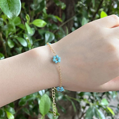 Pērļu krelles margrietiņu ķēdes kaklarota sievietēm Vintage pavasara vasaras ziedu vara pārklājuma zelta modes kaklarotas 2022 jaunums