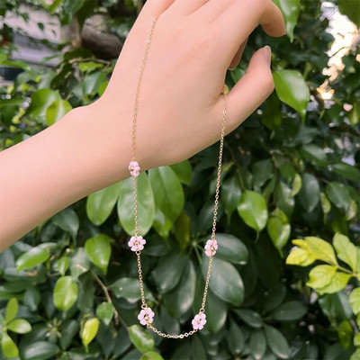 Pērļu krelles margrietiņu ķēdes kaklarota sievietēm Vintage pavasara vasaras ziedu vara pārklājuma zelta modes kaklarotas 2022 jaunums