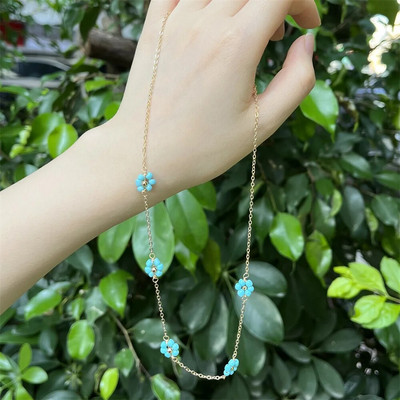 Pērļu krelles margrietiņu ķēdes kaklarota sievietēm Vintage pavasara vasaras ziedu vara pārklājuma zelta modes kaklarotas 2022 jaunums