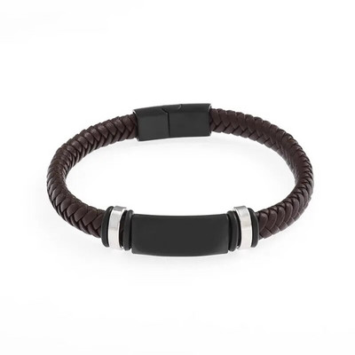 Modes karstā izpārdošana Augstas kvalitātes ādas rokassprādzes aksesuāri, 3 krāsu pītas rokassprādzes, retro stila, moderna vīriešu dzimšanas dienas dāvana