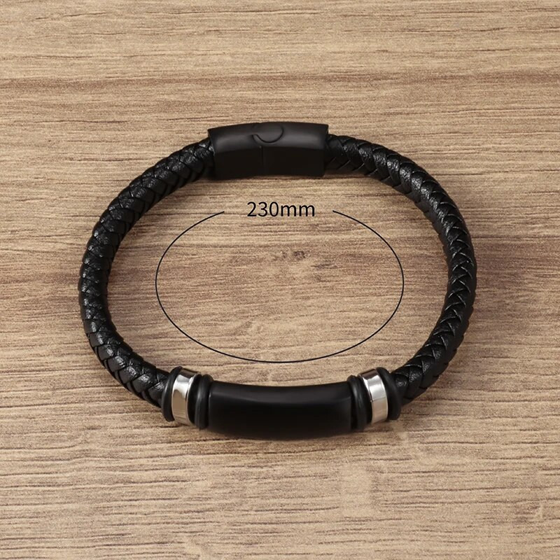 Modes karstā izpārdošana Augstas kvalitātes ādas rokassprādzes aksesuāri, 3 krāsu pītas rokassprādzes, retro stila, moderna vīriešu dzimšanas dienas dāvana