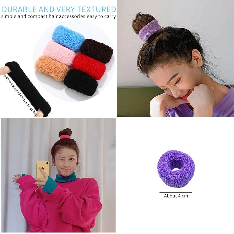 2/6/12 Gb Sieviešu Meitenes Jauki Adīšana Cietas Elastīgas Matu Lentes Bērni Mīkstas Matu Scrunchies Matu Kaklasaites Bērnu Matu Aksesuāru Komplekts