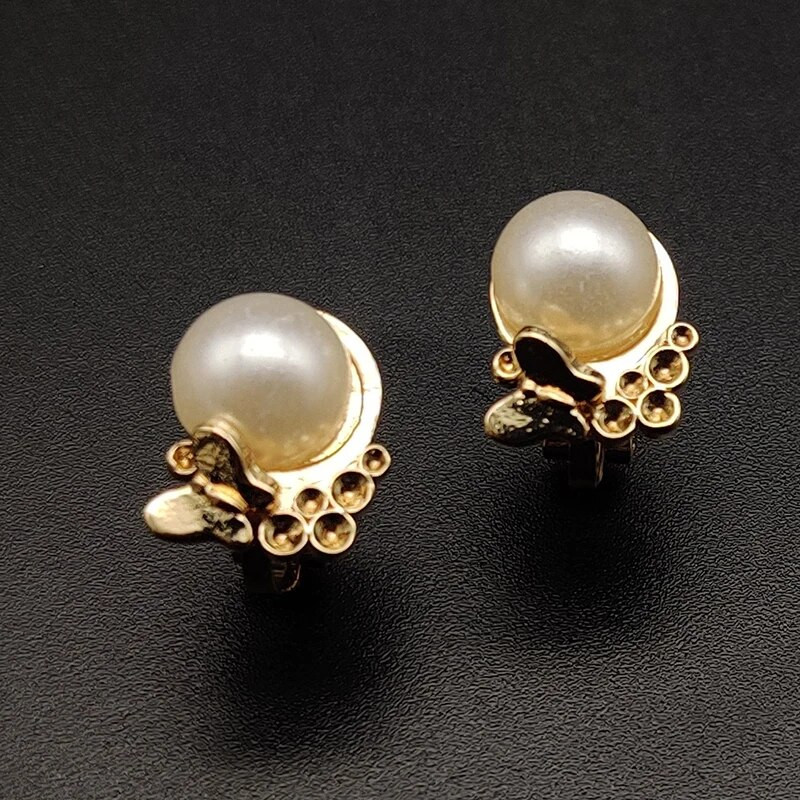 1paar simuleeritud pärliklambriga kõrvarõngal Stud Cz augustamata kõrvarõngas naistele kõrvaklamber võlts augustamine kõrvarõngas kõrvamansett augustamata