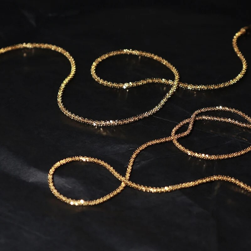 Koreai divat arany ezüst színű fényes fényes lánc nyaklánc nőknek minimalista nyilatkozat elegáns nyaklánc ékszer