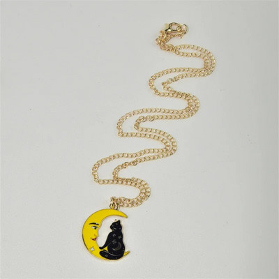 Mood multifilmid kohvitass kassi metallist emailiga ripats kaelakee loominguline trendikas armas naiste ehted aksessuaarid kingitus sõpradele