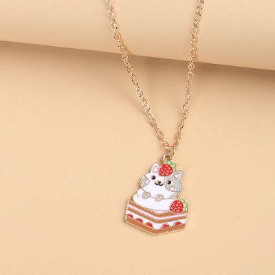 Mood multifilmid kohvitass kassi metallist emailiga ripats kaelakee loominguline trendikas armas naiste ehted aksessuaarid kingitus sõpradele