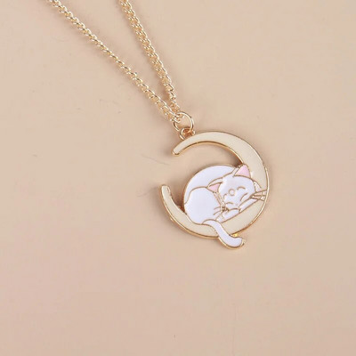 Mood multifilmid kohvitass kassi metallist emailiga ripats kaelakee loominguline trendikas armas naiste ehted aksessuaarid kingitus sõpradele