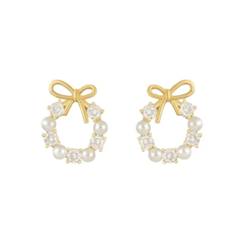 Europietiški ir amerikietiški nauji perliniai cirkonio auskarai madingi lengvi prabangūs temperamentai, paprastos asmenybės moteriški auskarai