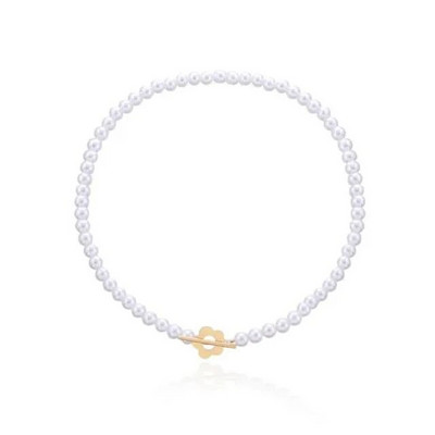 Vienkāršas melnā kristāla stikla pērlīšu kaklarotas Bohēmijas sievietēm dobi ziedu kulons īsa kaklarota vasaras meiteņu rotaslietas dāvanas