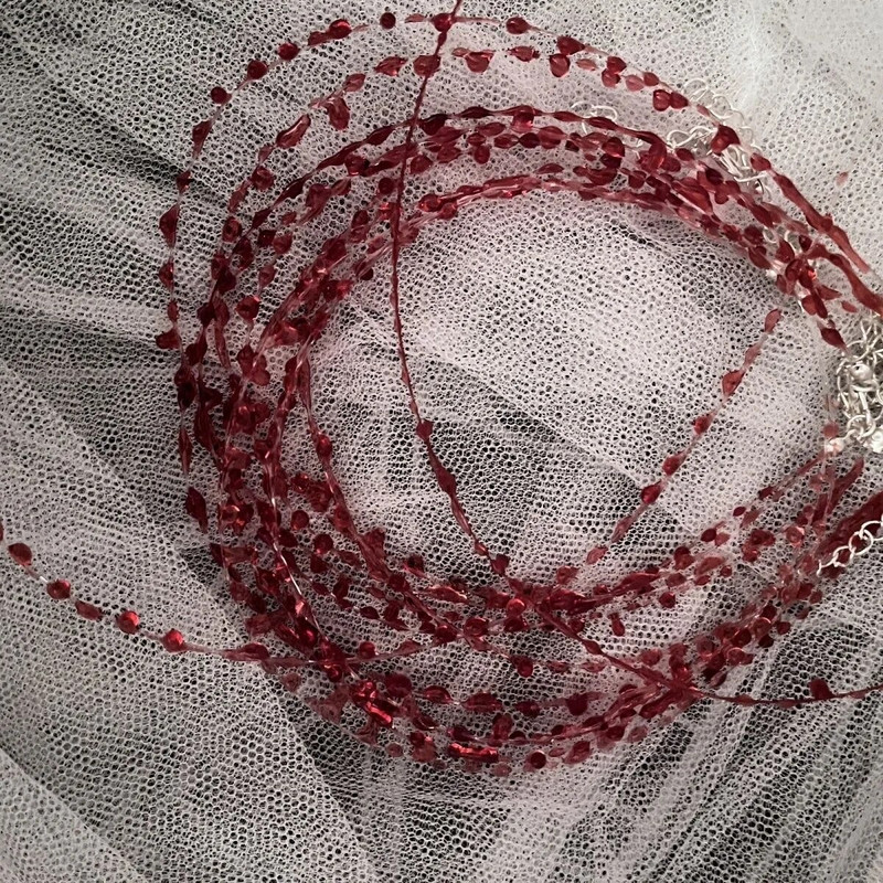 Gothic Punk Style Blood Droplet Choker Ogrlica za žene Ogrlica s kratkim lancem Nakit za zabavu Pokloni