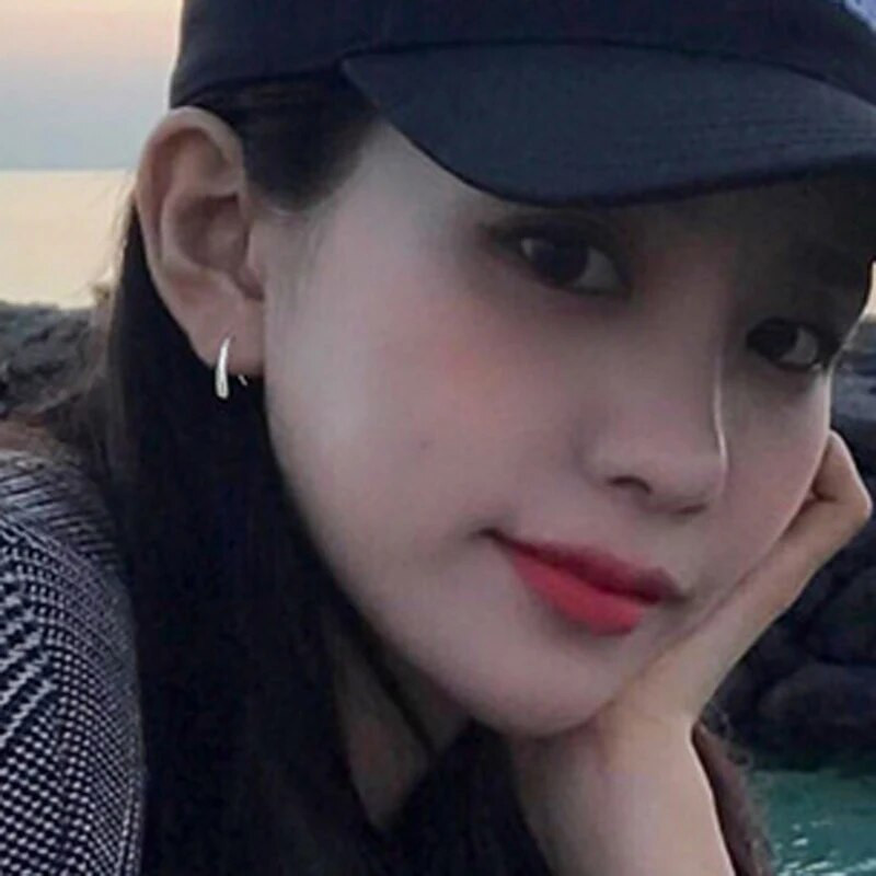 Foxanry minimālisma sudraba krāsas auskari sievietēm Moderni, eleganti, rozā zeltīti līgavas rotaslietas, kas novērš alerģiju