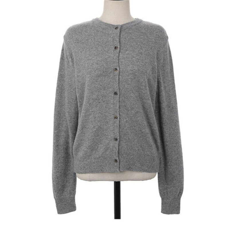 Sieviešu džemperis, pavasara rudens vienkrāsains, apaļš kakla izgriezums ar garām piedurknēm, brīvas, vienrindas temperamenta, vienkāršās svārki