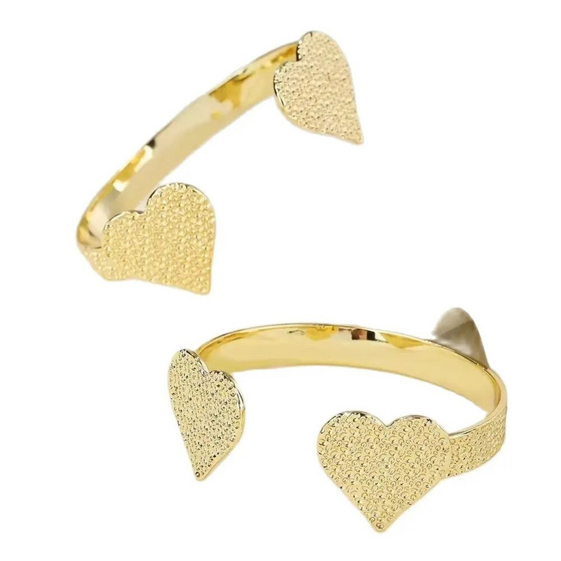 Jauna modes dubultā mīlestības atveres regulējama rokassprādze Sirds rokassprādze Eleganta mīlestības ķēdes rokassprādze sievietēm