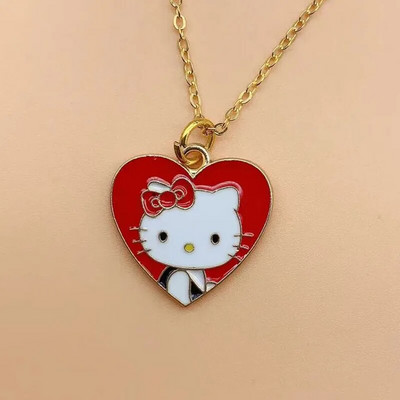 Jauka multfilmu kaķenīte Sanrio Anime bērnu ķēdes kaklarotas Jauka, doba kaķēna kristāla kaklarota sievietēm, meitenēm dzimšanas dienā