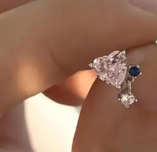 1 PC Armas armas armastussüda Cupid Butterfly Star Cross Stud kõrvarõngad Peen roosad sinised kivist kõrvarõngad naistele Y2k ehted