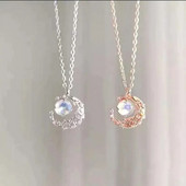 Eiropas un Amerikas modes gaiša, grezna stikla mēness kaklarota sievietēm personalizēta vienkārša cirkona apkakles ķēdes dāvana ballītei