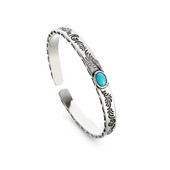 Vintage sudraba pārklājuma tirkīza gravīra totēma rokassprādze vīriešiem, šarms aproce aproce sievietēm modes rotaslietas